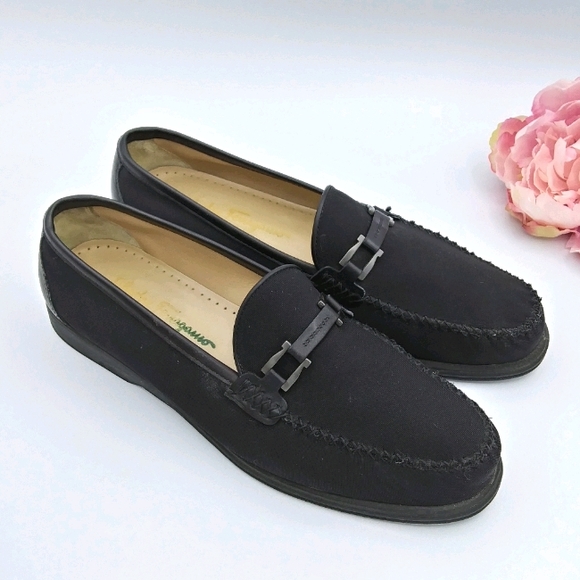 Salvatore Ferragamo Shoes - SALVATORE FERRAGAMO Horse Bit Nylon Upper Loafer